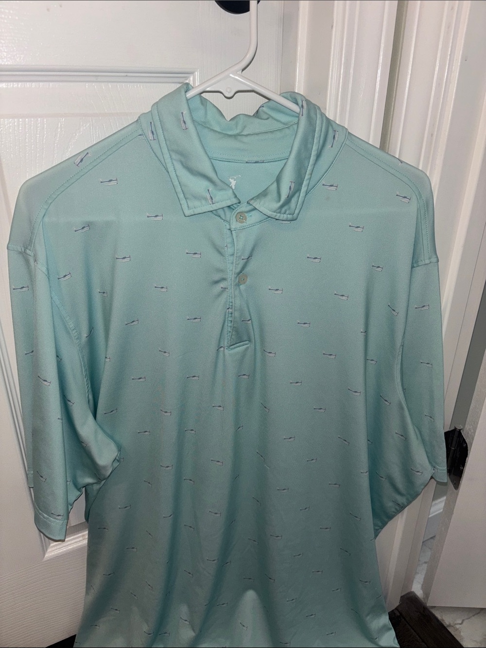 Fairway & Greene Light Teal Short Sleeve Polo